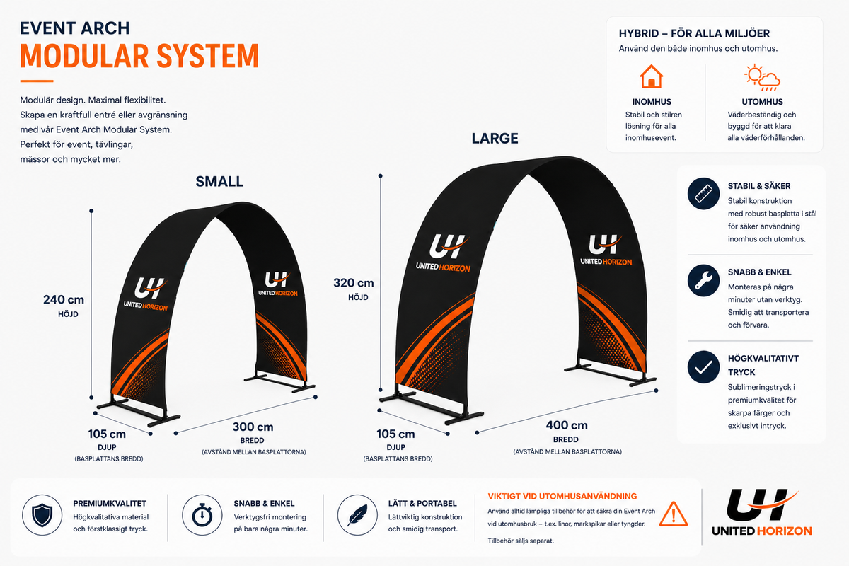 Event Arch Modul System - Utomhus/inomhus