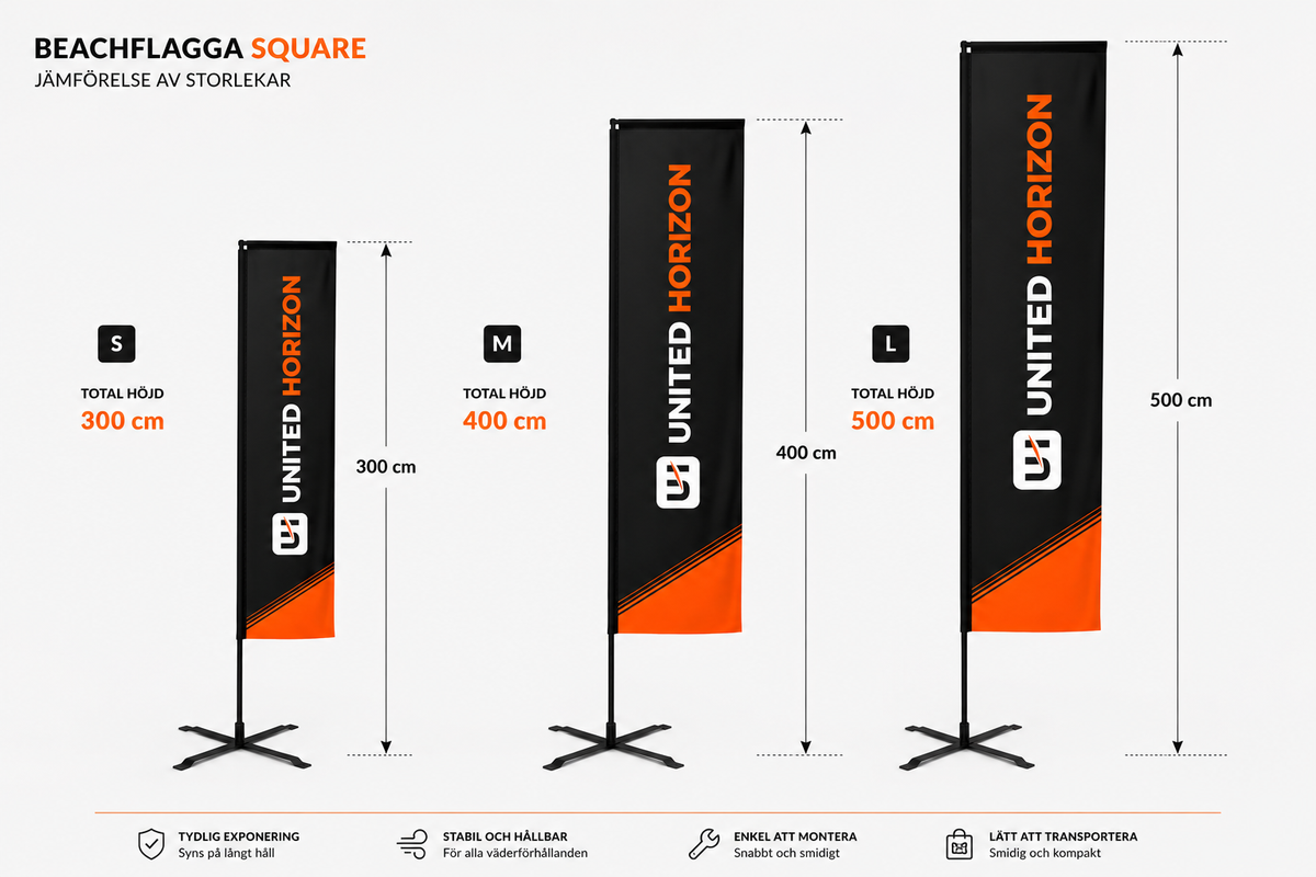 Beachflagga Square