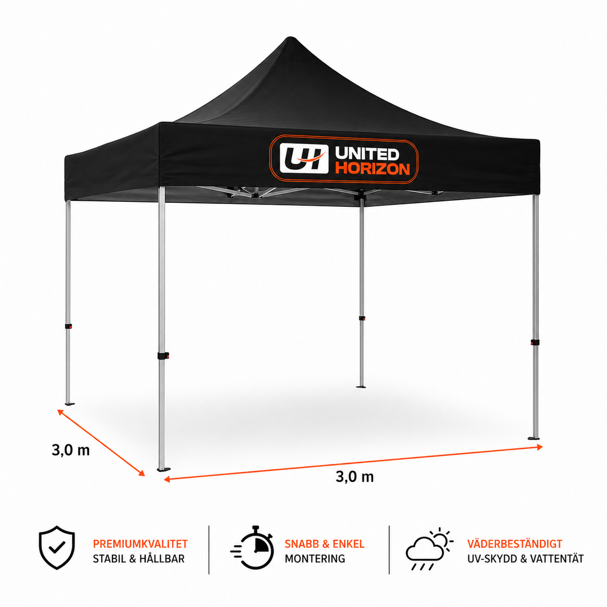 Eventtält 3 x 3 m