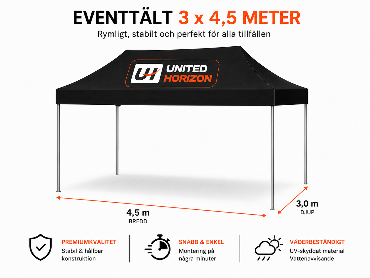 Eventtält 3 x 4,5 m